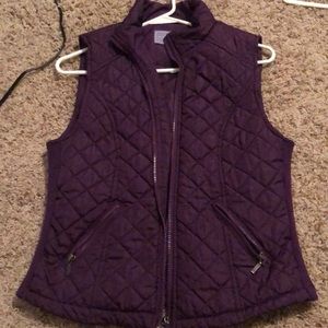Laura Scott purple vest